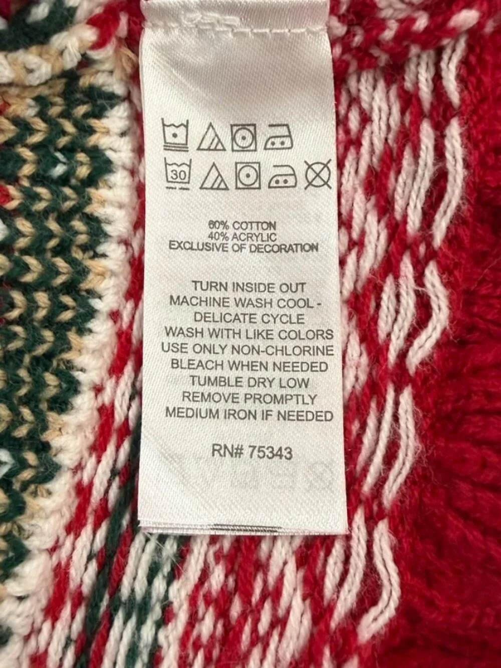 Tahari Baby Girls 24M Christmas Sweater Dress Fair Isle Red Holiday